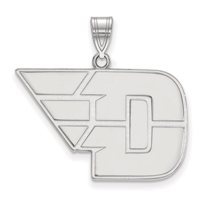 14K White Gold Logoart University Of Dayton Large Pendant