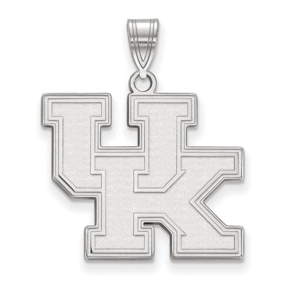10K White Gold Logoart University Of Kentucky U K Large Pendant