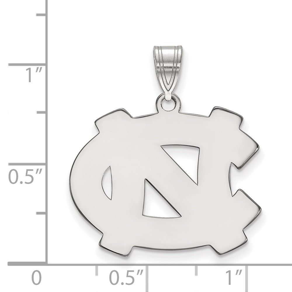 10K White Gold Logoart University Of North Carolina N C Large Pendant