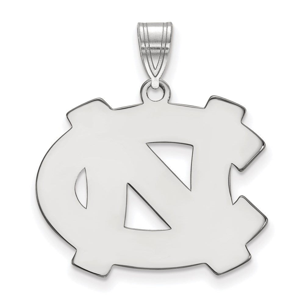 10K White Gold Logoart University Of North Carolina N C Large Pendant