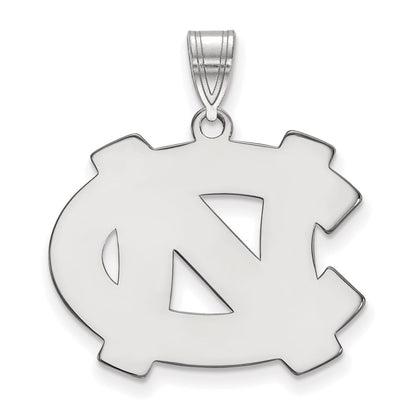 10K White Gold Logoart University Of North Carolina N C Large Pendant