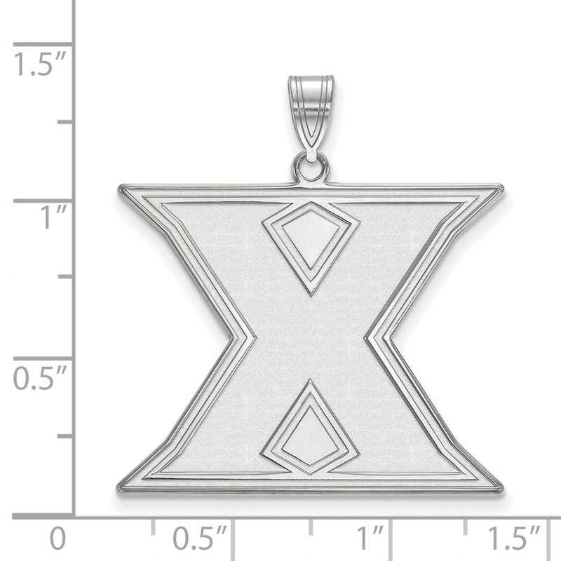 14K White Gold Logoart Xavier University Letter X Extra Large Pendant