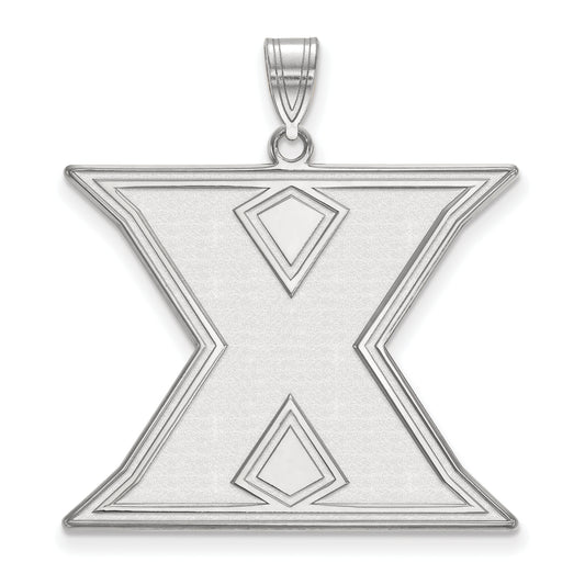 10K White Gold Logoart Xavier University Letter X Extra Large Pendant