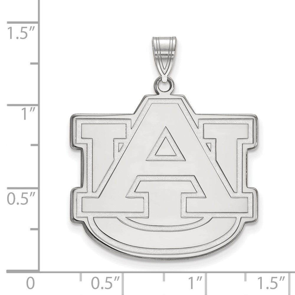 10K White Gold Logoart Auburn University A U Extra Large Pendant