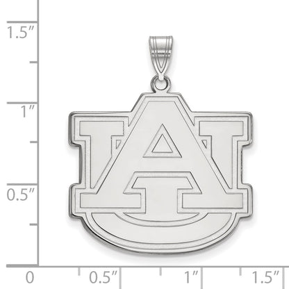10K White Gold Logoart Auburn University A U Extra Large Pendant