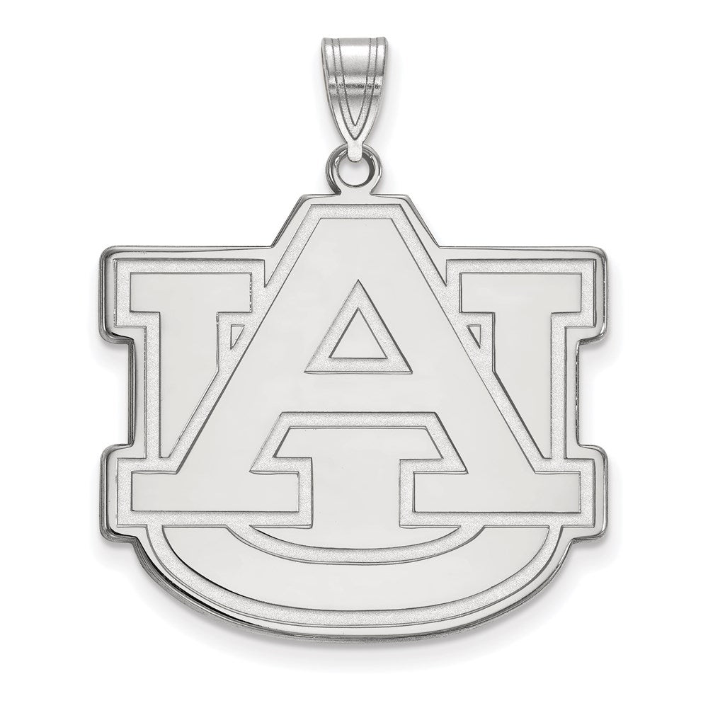 10K White Gold Logoart Auburn University A U Extra Large Pendant