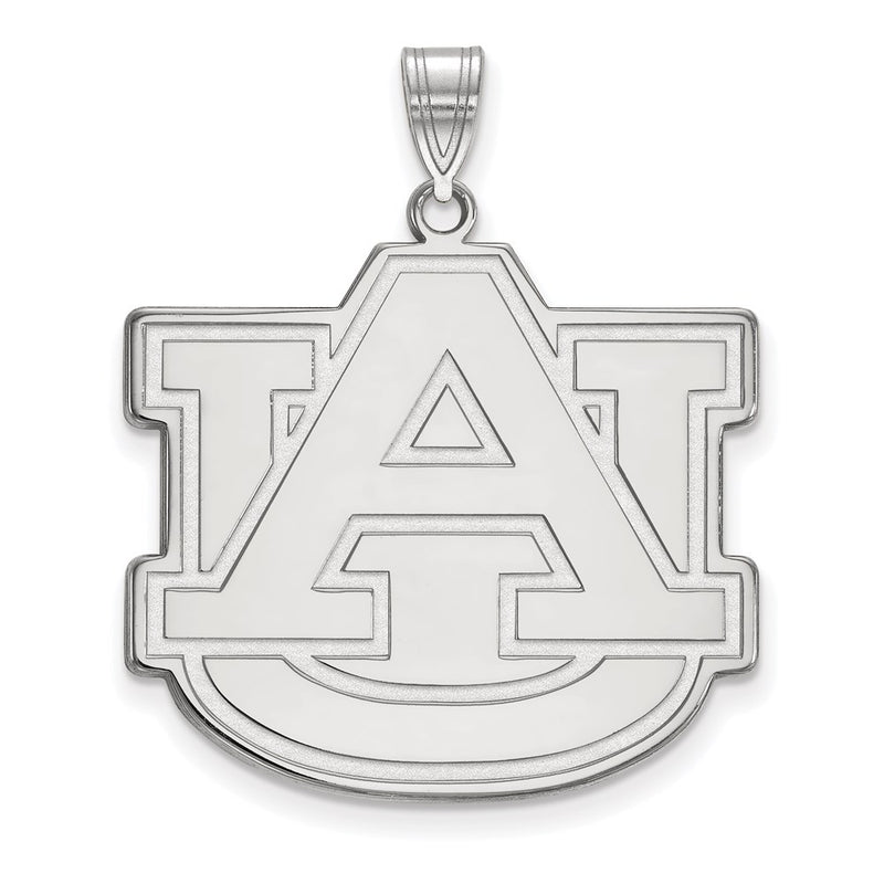 10K White Gold Logoart Auburn University A U Extra Large Pendant