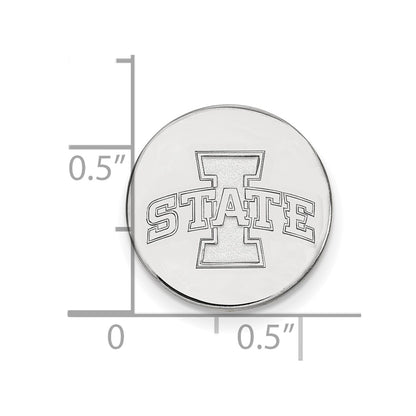 Sterling Silver Rhod-Pltd Logoart Iowa State University Lapel Pin