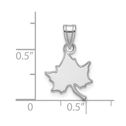 10K White Gold Logoart Indiana State University I S Small Pendant