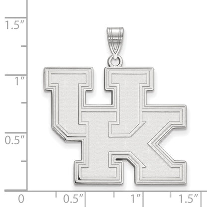 10K White Gold Logoart University Of Kentucky U K Extra Large Pendant