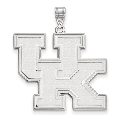 10K White Gold Logoart University Of Kentucky U K Extra Large Pendant