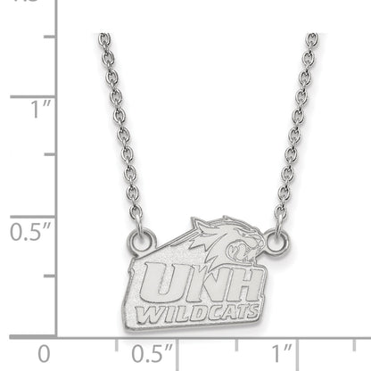 10K White Gold Logoart University Of New Hampshire Small Pendant 18 Inch Necklace
