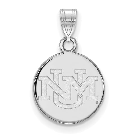 10K White Gold Logoart University Of New Mexico Small Pendant