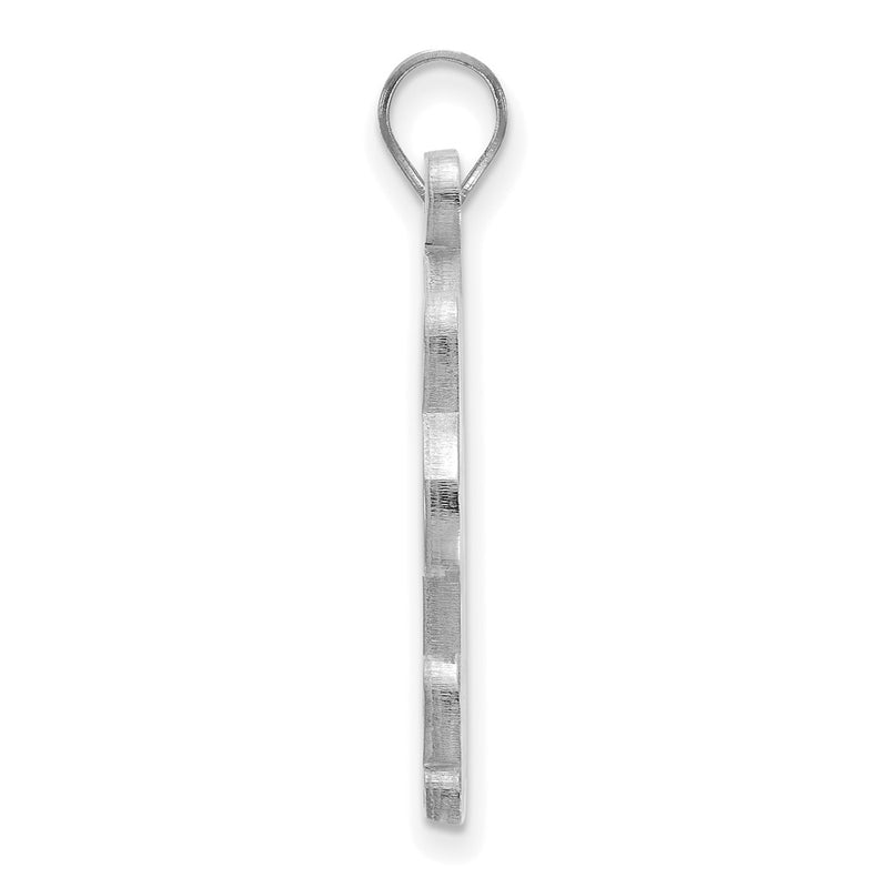 Sterling Silver Rhodium Plated Logoart University Of Pittsburgh Extra Large Pendant