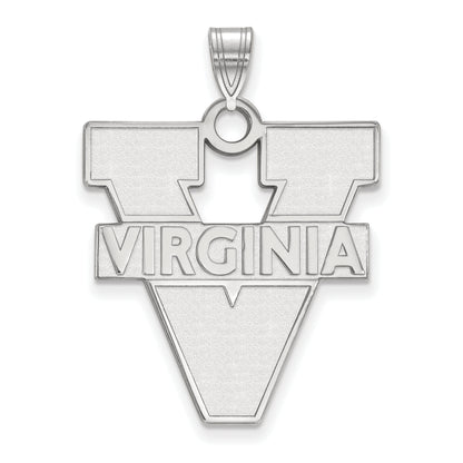 10K White Gold Logoart University Of Virginia Extra Large Pendant