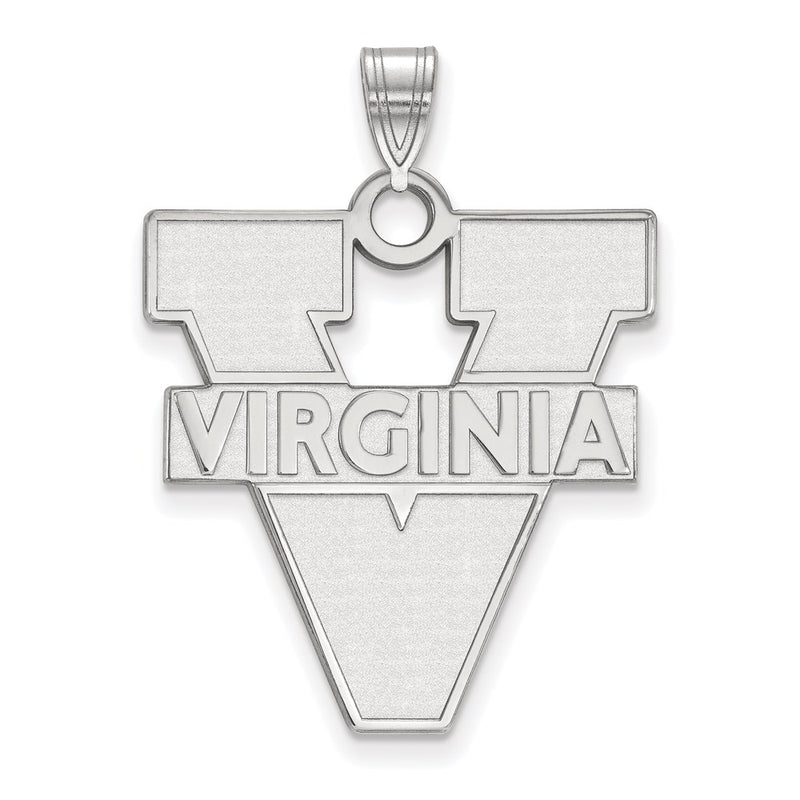 14K White Gold Logoart University Of Virginia Extra Large Pendant