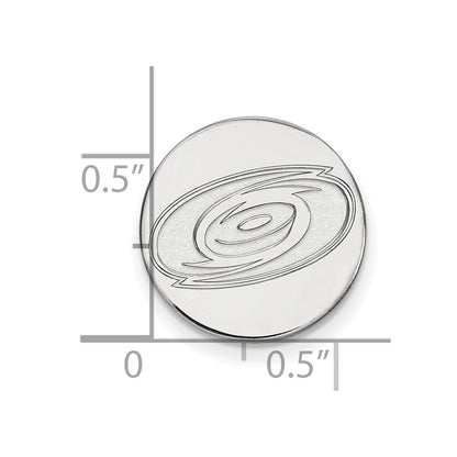 Sterling Silver Rhodium Plated Nhl Logoart Carolina Hurricanes Lapel Pin