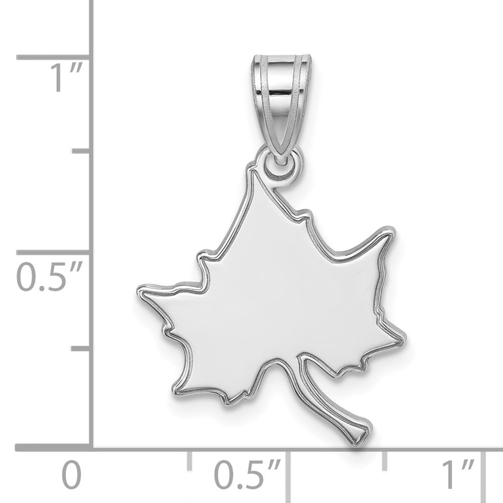 10K White Gold Logoart Indiana State University I S Large Pendant