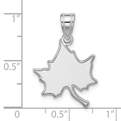10K White Gold Logoart Indiana State University I S Large Pendant