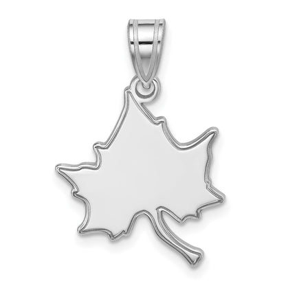 Sterling Silver Rhodium Plated Logoart Indiana State University I S Large Pendant