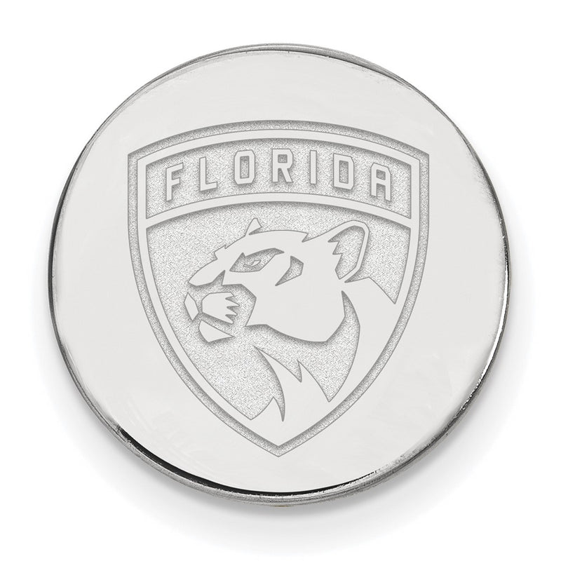 Sterling Silver Rhodium-Plated Nhl Logoart Florida Panthers Lapel Pin