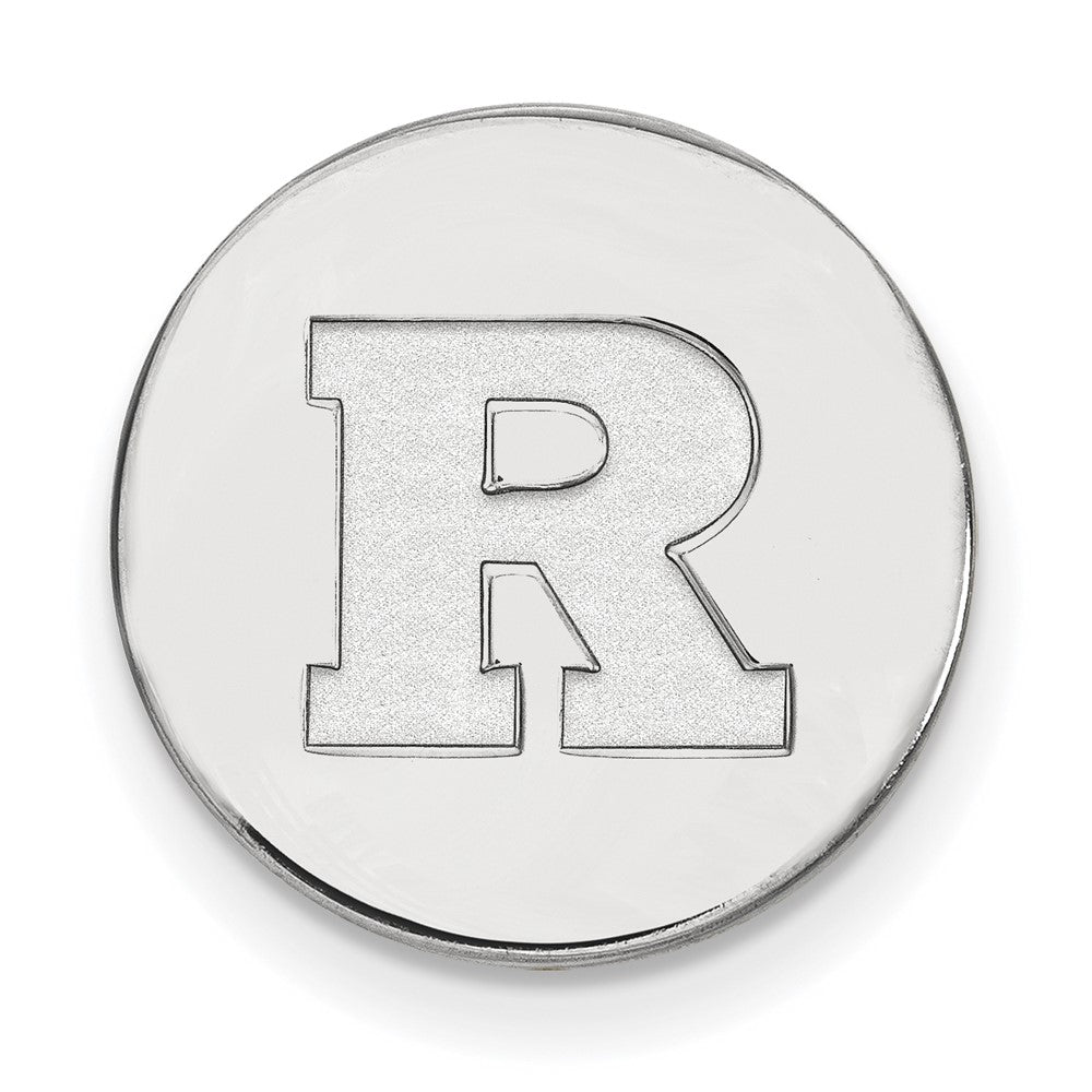 Sterling Silver Rhod-Pltd Logoart Rutgers University Lapel Pin