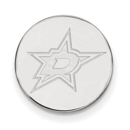 Sterling Silver Rhodium-Plated Nhl Logoart Dallas Stars Lapel Pin