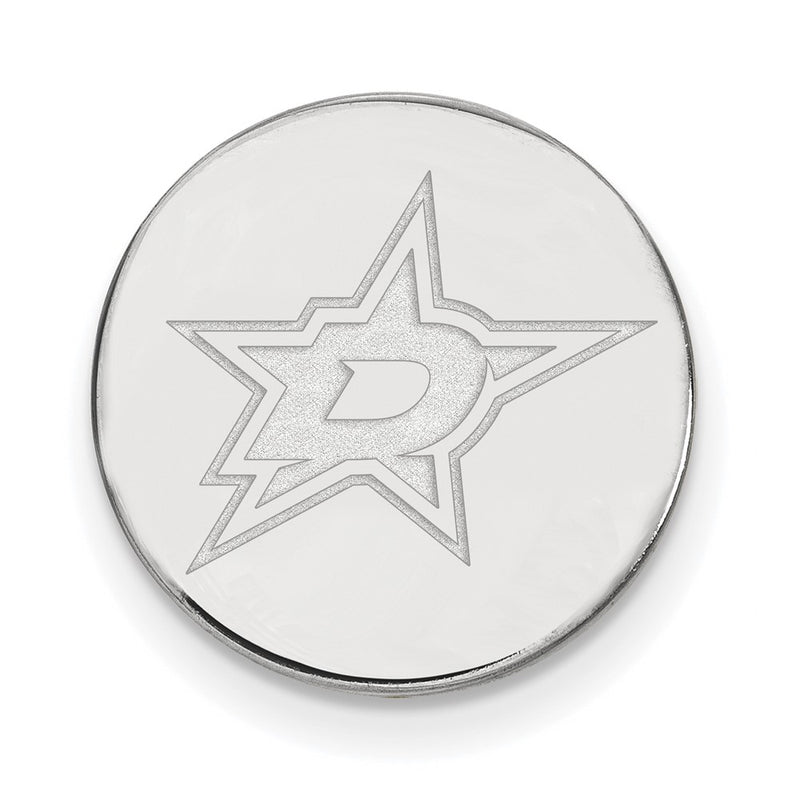 Sterling Silver Rhodium-Plated Nhl Logoart Dallas Stars Lapel Pin