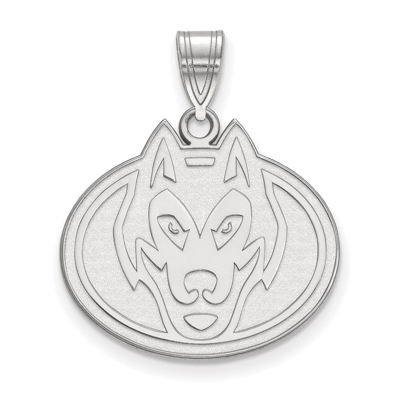 10K White Gold Logoart St. Cloud State University Husky Large Pendant