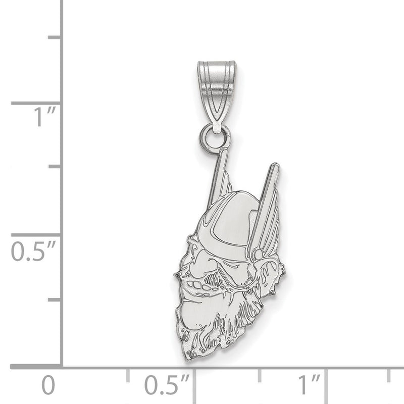 10K White Gold Logoart University Of Idaho Joe Vandal Large Pendant