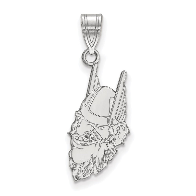 Sterling Silver Rhodium Plated Logoart University Of Idaho Joe Vandal Large Pendant