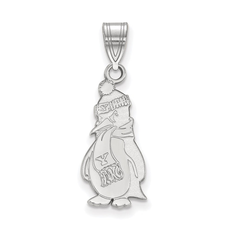 10K White Gold Logoart Youngstown State University Penguin Large Pendant