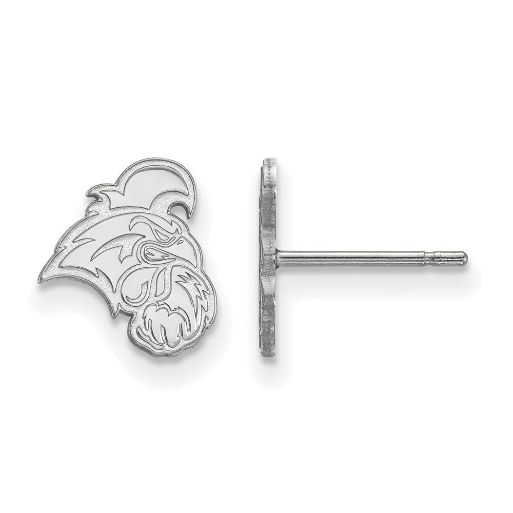 Sterling Silver Rhodium Plated Logoart Coastal Carolina University Chanticleer Extra Small Post Earrings