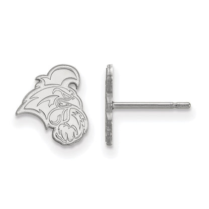 Sterling Silver Rhodium Plated Logoart Coastal Carolina University Chanticleer Extra Small Post Earrings