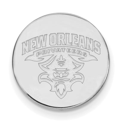 Sterling Silver Rhod-Pltd Logoart University of New Orleans Lapel Pin