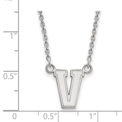 10K White Gold 10Kw Logoart Vanderbilt University Small Pendant Necklace