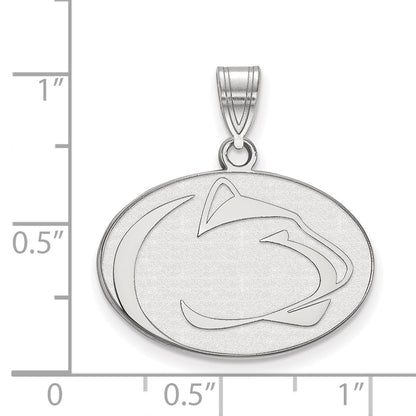 10K White Gold Logoart Penn State University Lion Medium Pendant