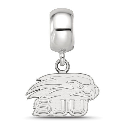 Sterling Silver Rhod-Pltd Logoart Saint Joseph's Univ. Xs Dangle Bead
