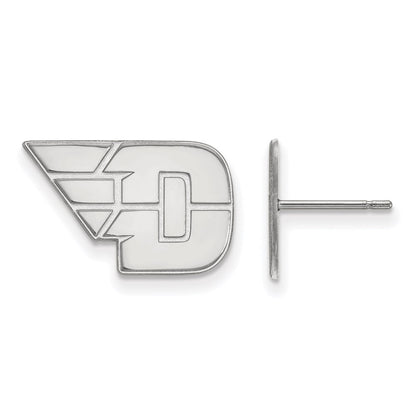 14K White Gold Logoart University Of Dayton Small Post Earrings