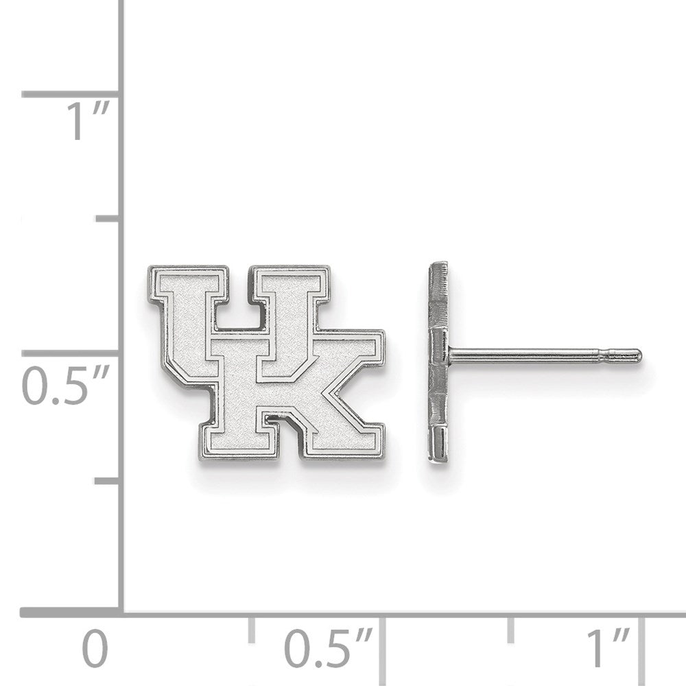 10K White Gold Logoart University Of Kentucky U K Extra Small Post Earrings