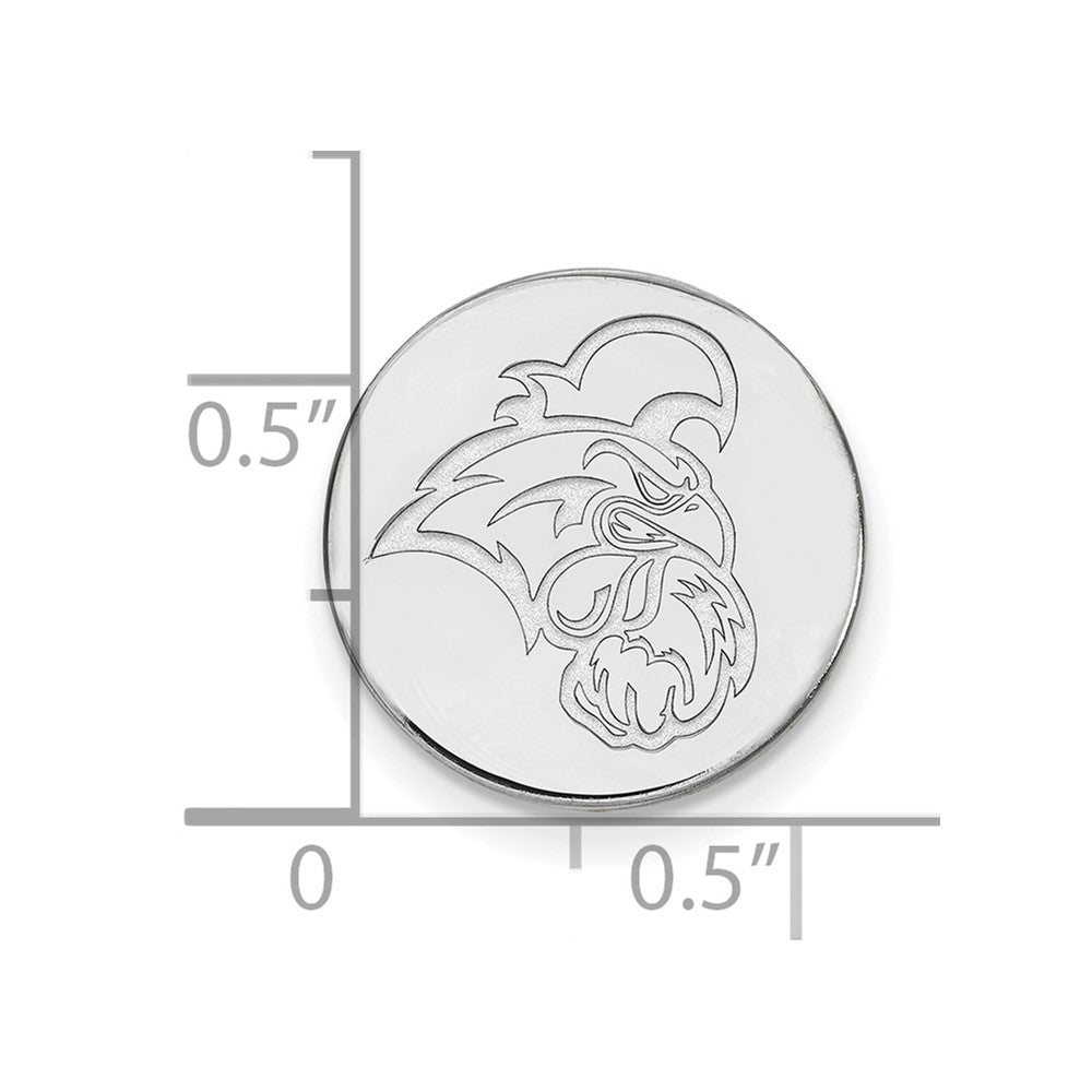 Sterling Silver Rhod-Pltd Logoart Coastal Carolina University Lapel Pin