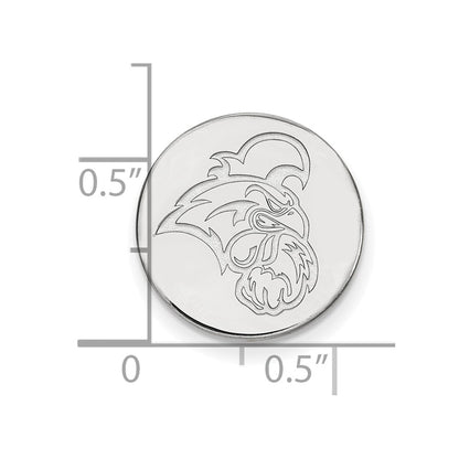 Sterling Silver Rhod-Pltd Logoart Coastal Carolina University Lapel Pin