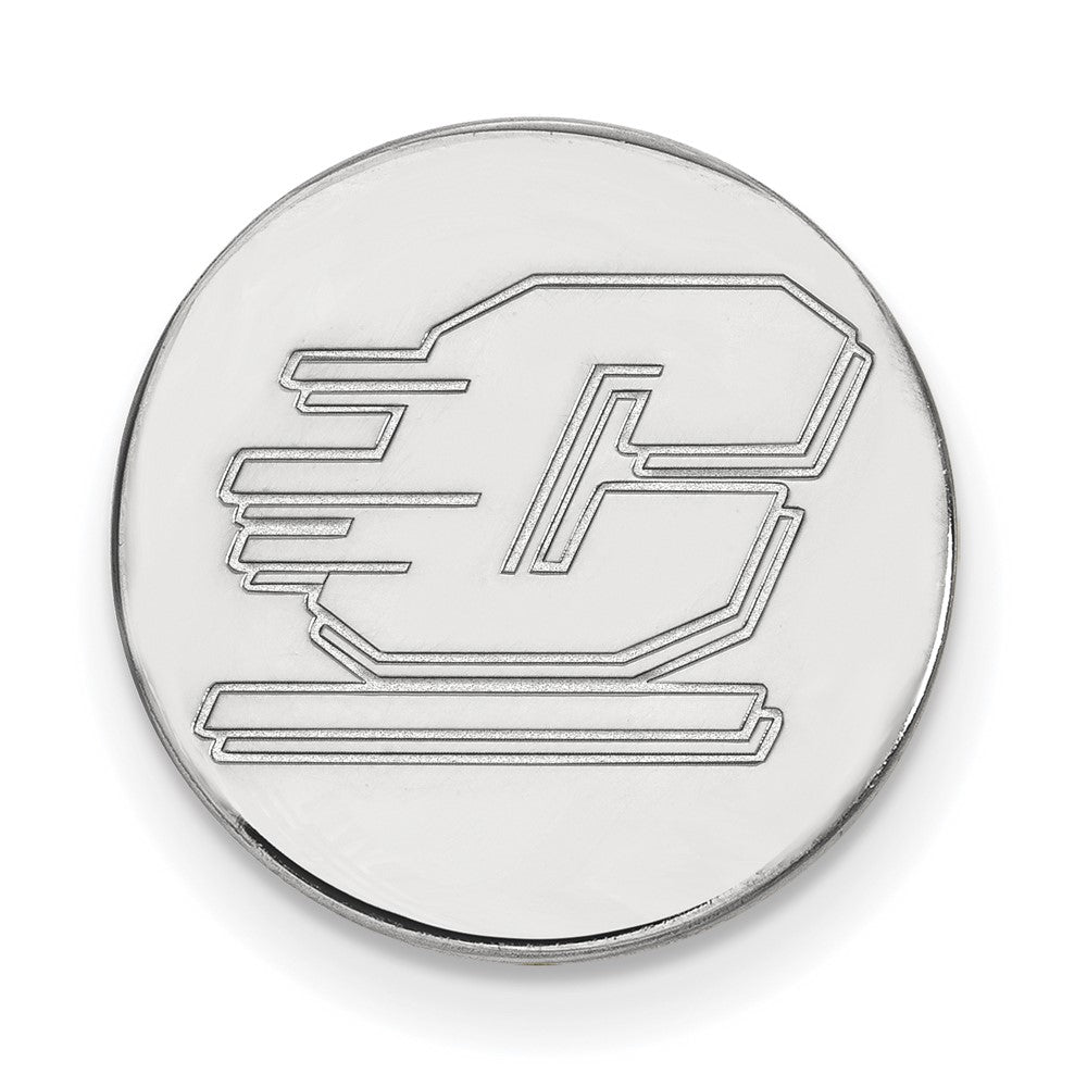 Sterling Silver Rhod-Pltd Logoart Central Michigan University Lapel Pin