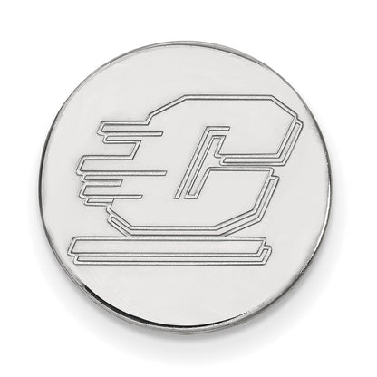 Sterling Silver Rhod-Pltd Logoart Central Michigan University Lapel Pin