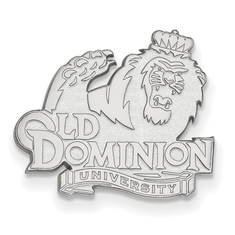 Sterling Silver Rhod-Pltd Logoart Old Dominion University Lapel Pin