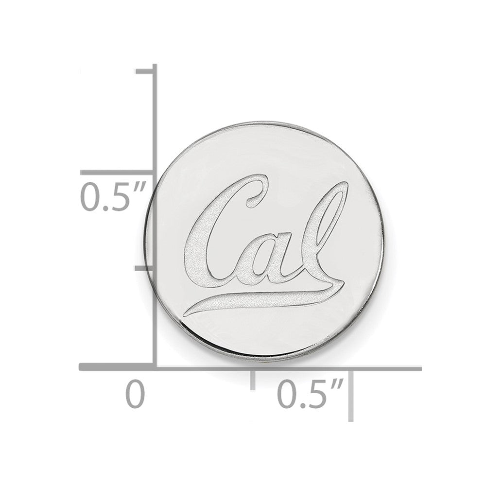 Sterling Silver Rhod-Pltd Logoart U. of California Berkeley Lapel Pin