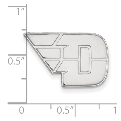 Sterling Silver Rhod-Pltd Logoart University of Dayton Lapel Pin