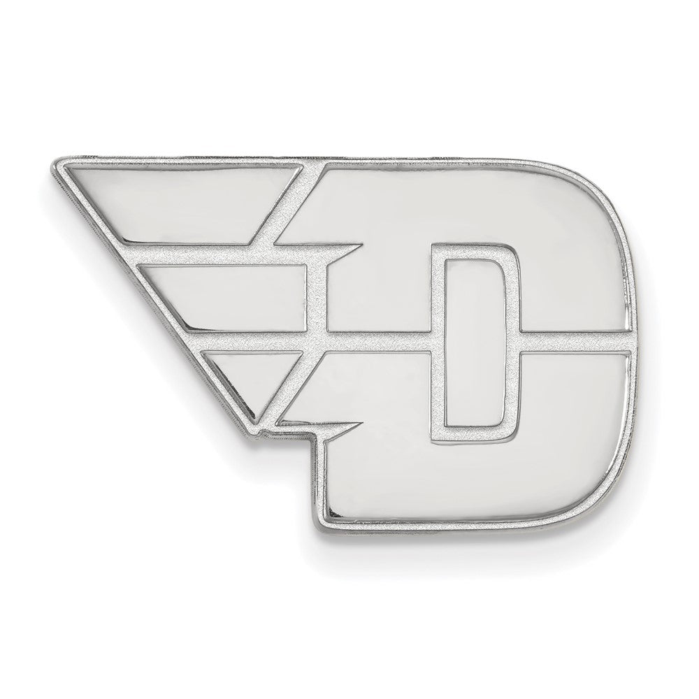 Sterling Silver Rhod-Pltd Logoart University of Dayton Lapel Pin