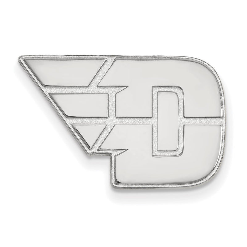 Sterling Silver Rhod-Pltd Logoart University of Dayton Lapel Pin