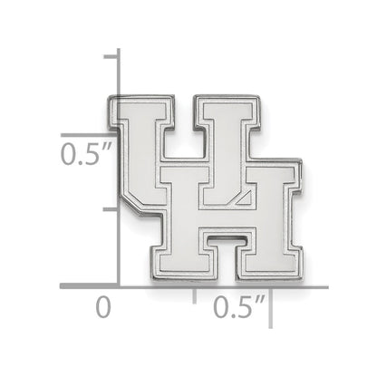 Sterling Silver Rhod-Pltd Logoart University of Houston Lapel Pin